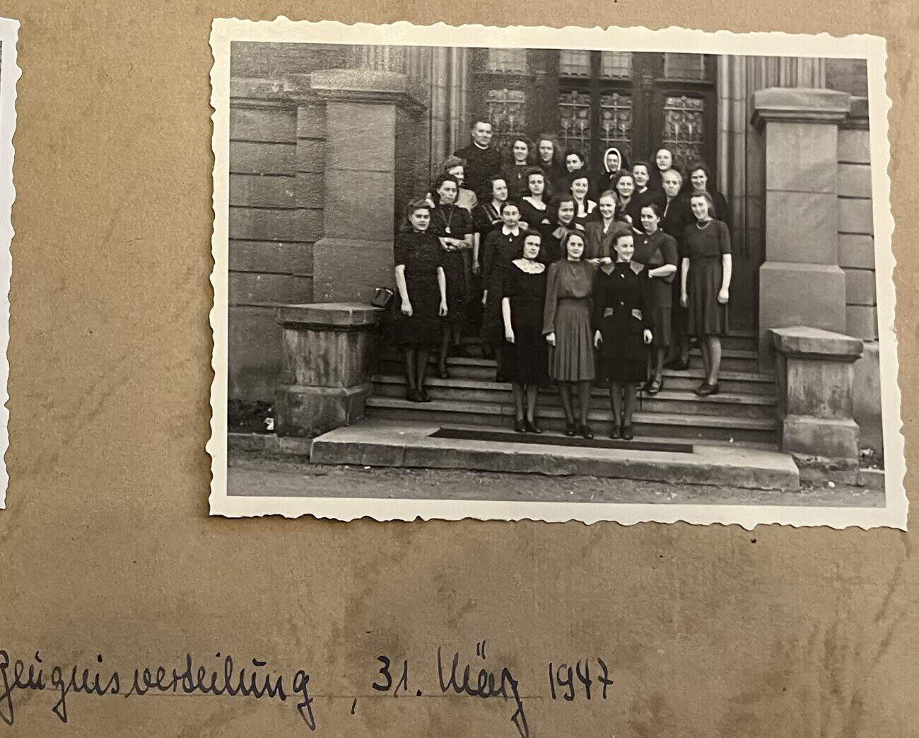 Zeugnisverleihung 1947